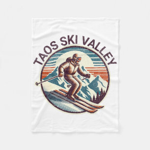 Cobertor De Velo Retro Vintage Taos Ski Valley Novo México Ski Wint