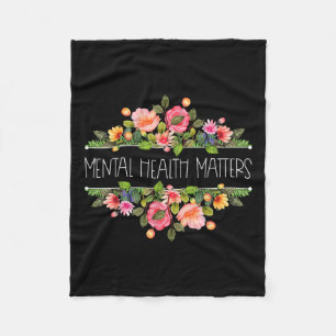 Cobertor De Velo Retro Vintage Wildflower Mental Health S Consciênc