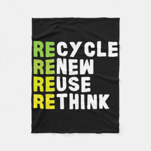 Cobertor De Velo Reutilização de reciclares Renovar Repensar Crise