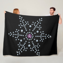 Cobertor De Velo Rhinestone Snowflake Diamantes
