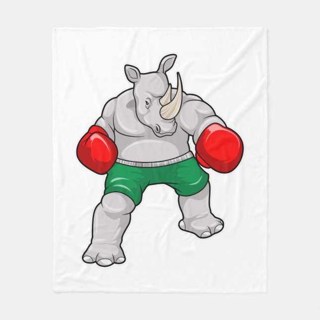 Cobertor De Velo Rhino at Boxing with Boxing gloves (Frente)