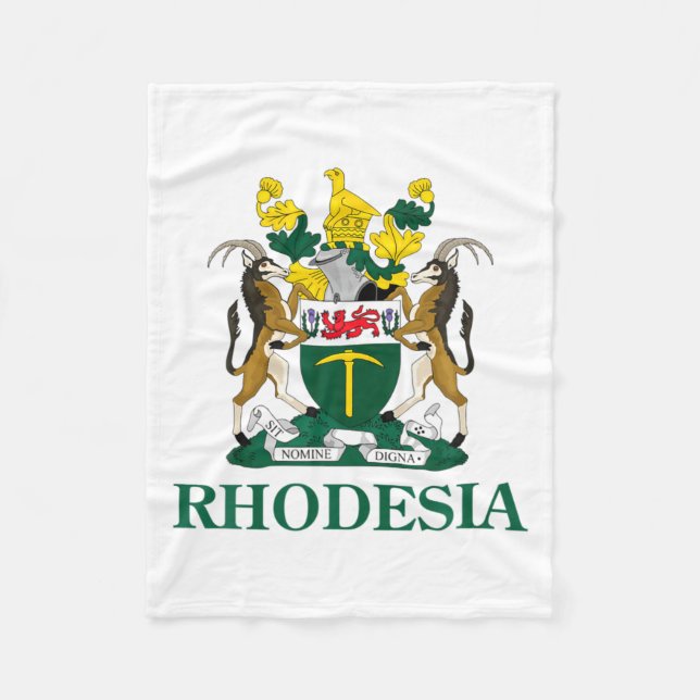 Cobertor De Velo Rhodesia Coat Of Arms Zimbabwe Funny South Africa  (Frente)