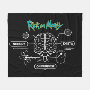 Cobertor De Velo RICK E MORTY™   Fazer download do cérebro de backu