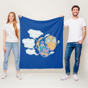 COBERTOR DE VELO RICK E MORTY™ MOSTRE-ME O QUE CONSEGUIU