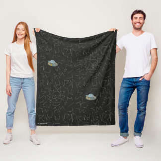 Cobertor De Velo RICK E MORTY™ | Padrão de constelação de Rick