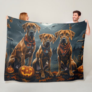 Cobertor De Velo Ridgeback Ridgeback Halloween Spooky