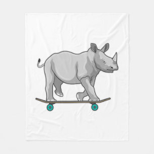 Cobertor De Velo Rino como Patinador com skate