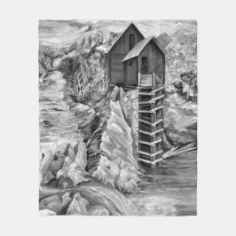 Cobertor De Velo Rio Colorado Rocky Mountain River Crystal Mill