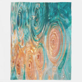 Cobertor De Velo Ripples of Tranquility Abstract Water Harmony