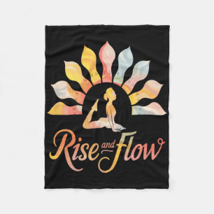 Cobertor De Velo Rise And Flow Yoga Meditação ao Nascer do Sol Lanc