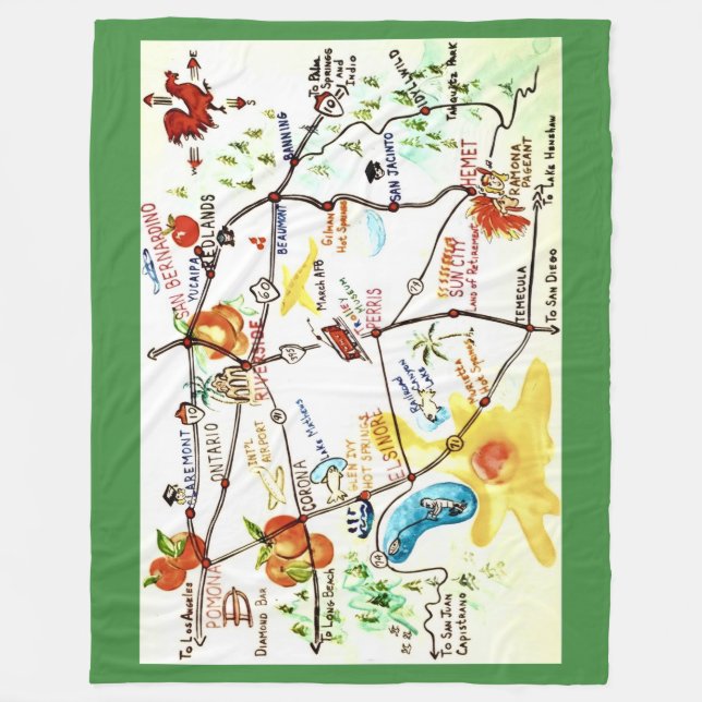 Cobertor De Velo Riverside - Lançamento da Califórnia (Frente)