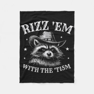 Cobertor De Velo Rizz Em Com O Tism Cowboy Guaxinim Consciência Do
