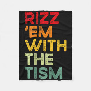 Cobertor De Velo Rizz em Com O Tism Engraçado Conscientização do Au