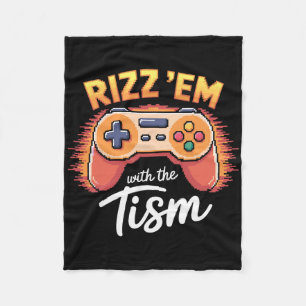 Cobertor De Velo Rizz Em Com Os Miúdos Tism Jogo De Vídeo Autismo R