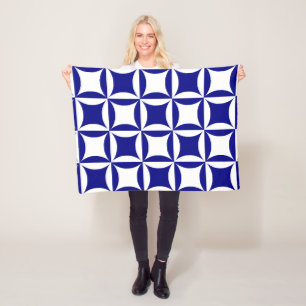 Cobertor De Velo Robbing Peter to Pay Paul Blue Pattern