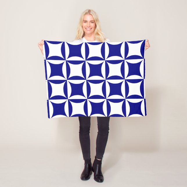 Cobertor De Velo Robbing Peter to Pay Paul Blue Pattern (In Situ)