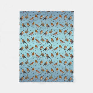 Cobertor De Velo Robin Party Fleece Blanket (Mistura Azul Sky)