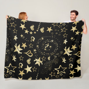 Cobertor De Velo Rochas Estrelas e Corações