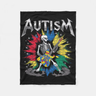 Cobertor De Velo Rock pela Conscientização do Autismo 