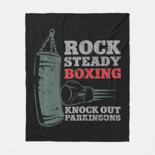 Cobertor De Velo Rock Steady Boxing Bata Parkinsons Boxing