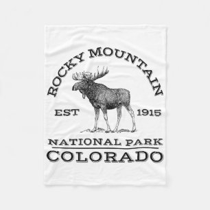 Cobertor De Velo Rocky Mountain National Park Colorado Moose Hike O