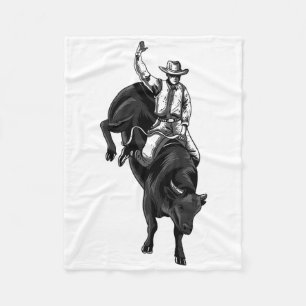 Cobertor De Velo Rodeo Bull Rider Para Cowboys Horseback Hors