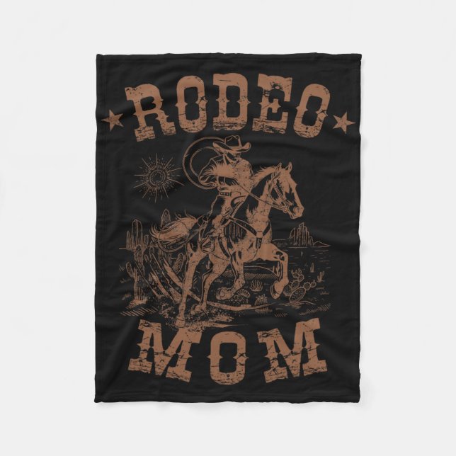Cobertor De Velo Rodeo Mãe Ocidental Mamãe De Vaqueiro Corresponden (Frente)