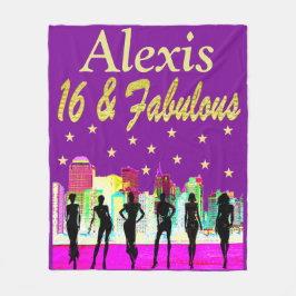 COBERTOR DE VELO ROLA PERSONALIZADA 16 E FOLHA FABULOSA