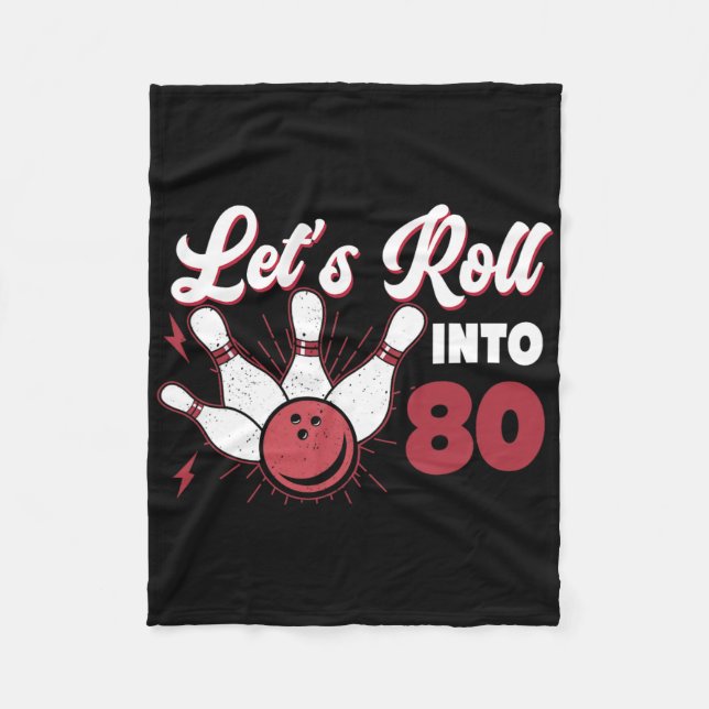 Cobertor De Velo Rolando Para 80 Boliche de Aniversário 1 (Frente)
