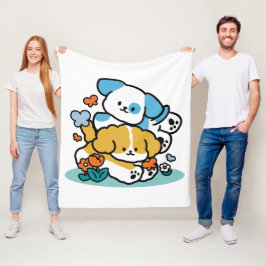 Cobertor De Velo Rolando Para Maio Como Pups Felizes - Cachorro Pri