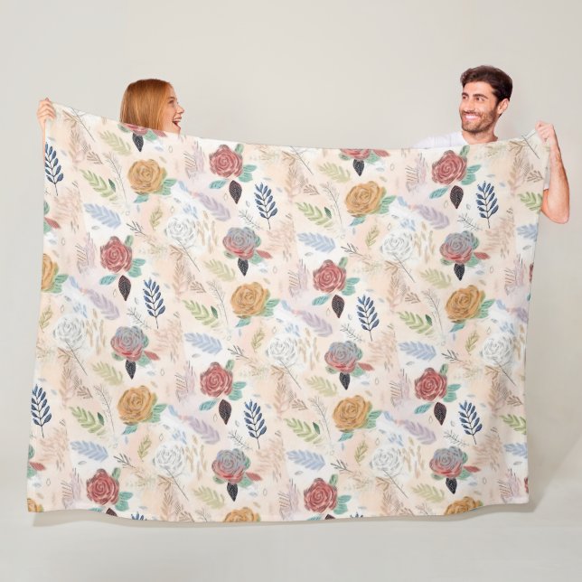 Cobertor De Velo Rolha floral de aquarela (In Situ)