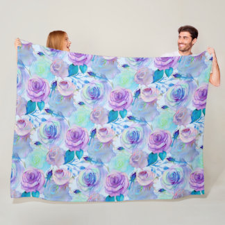 Cobertor De Velo Rolha floral de aquarela