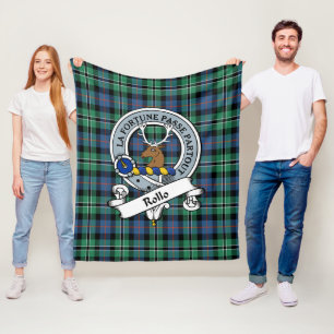 Cobertor De Velo Rollo Clan Crachá Tartan Xadrez