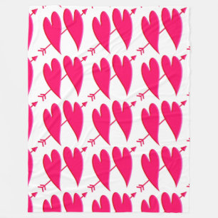 Cobertor De Velo Romance Corações Amor Data Personalizar Aniversári
