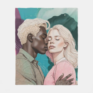 Cobertor De Velo Romance Cósmico