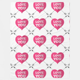 Cobertor De Velo Romance de Corações Amor Data Personalizar Anivers
