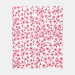 Cobertor De Velo Romantic pink Cherry blosson