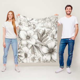 Cobertor De Velo Romântico Floral Sépia Marfim Flor de Estilo Antig