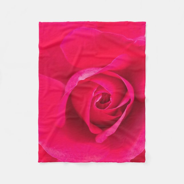Cobertor De Velo Romântico Rosa Vermelho Rosa v2 (Frente)