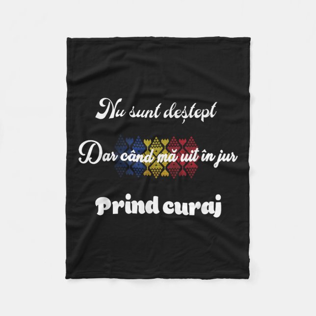 Cobertor De Velo Romeno Tradicionalmente Engraçado (Frente)