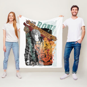 Cobertor De Velo Ron Weasley Collage 1