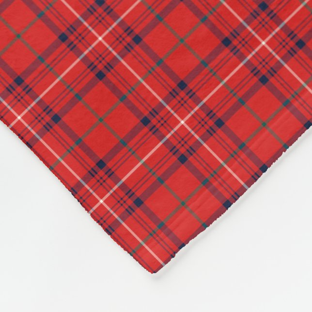Cobertor De Velo Rosa Clan Tartan Red Xadrez (Quina)