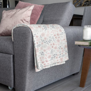 Cobertor De Velo Rosa claro Romântica Minúscula Padrão Floral Femin