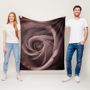 Cobertor De Velo Rosa de Blush Vintage Personalizado