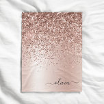 Cobertor De Velo Rosa Dourado - Brilho Rosa Bege Glitter Monograma<br><div class="desc">Rosa Dourado - Rosa Bege Falso Folheado Metálico Brilho Glitter Metal Monograma Nome e Inicial Cobertor de Fleece. Isso torna o presente perfeito para os 16 anos,  casamento,  chá de noiva,  aniversário,  chá de bebê ou festa de despedida de solteira para alguém que ama luxo e estilos chiques.</div>
