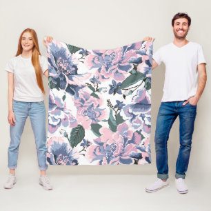 Cobertor De Velo Rosa Floral Pattern Elegante Design