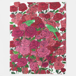 Cobertor De Velo Rosa Garden