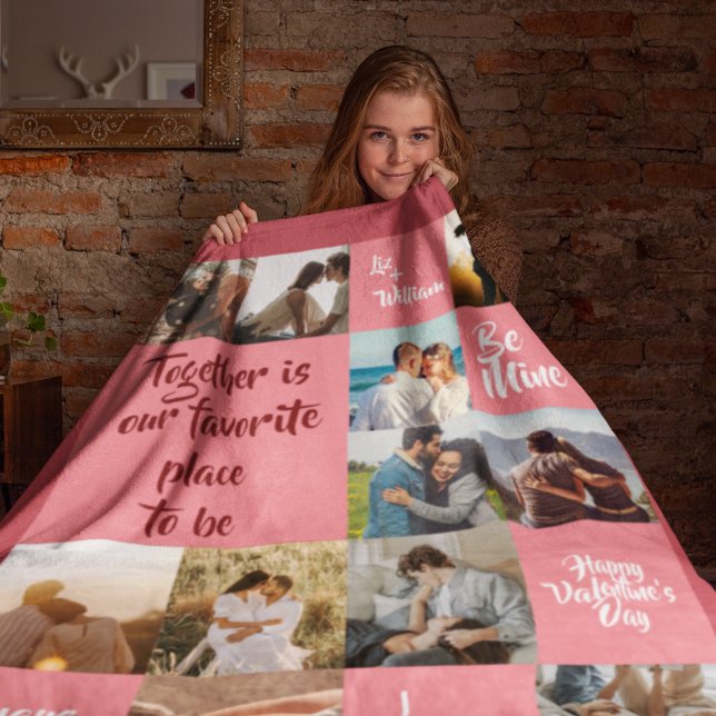 Cobertor De Velo Rosa Junto Para Sempre Te Ama Namorados (Criador carregado)