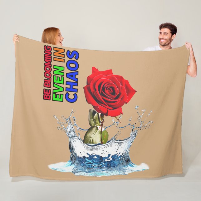 Cobertor De Velo rosa vermelha 3D Floree Blanket! (In Situ)
