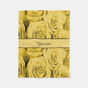 Cobertor De Velo Rosas Amarelas